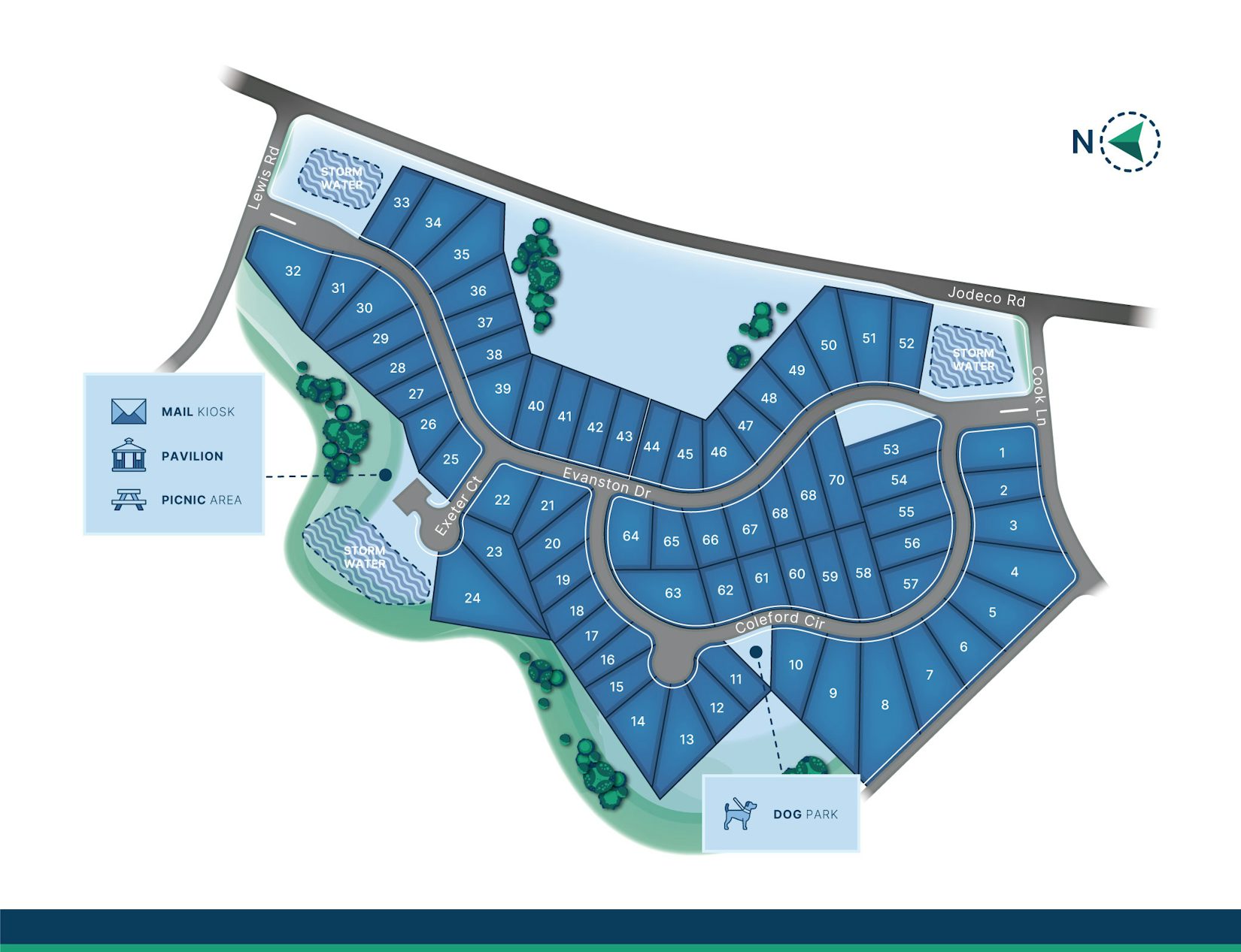 Burchwood - 70 Homesites - Stockbridge, GA - Community Site Plan