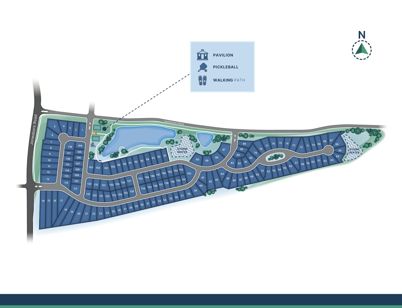 Adagio - 150 Homesites - Hampton, GA - Community Site Plan