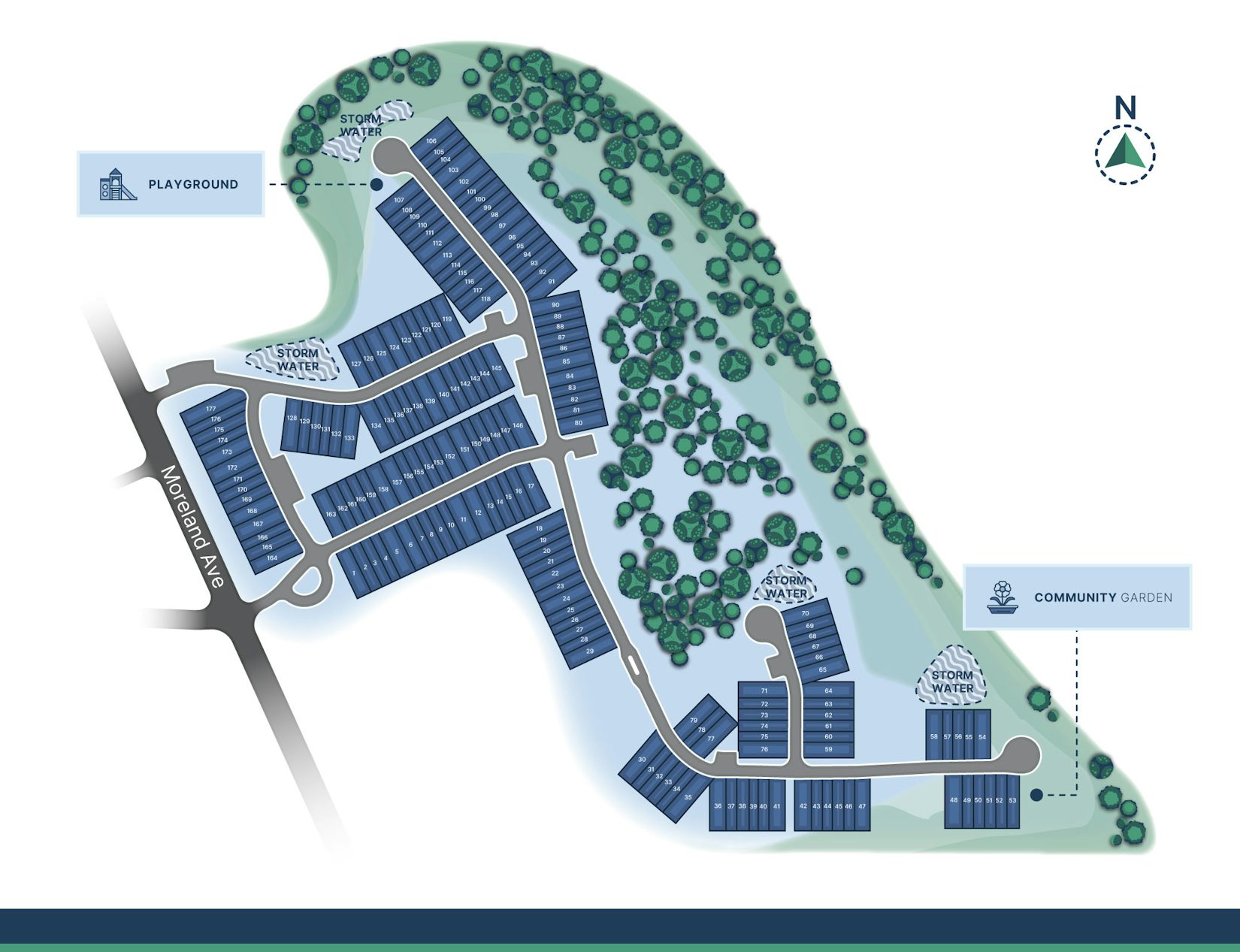 Cash's Crossing - 177 Townhome Lots - Ellenwood, GA - Community Site Plan
