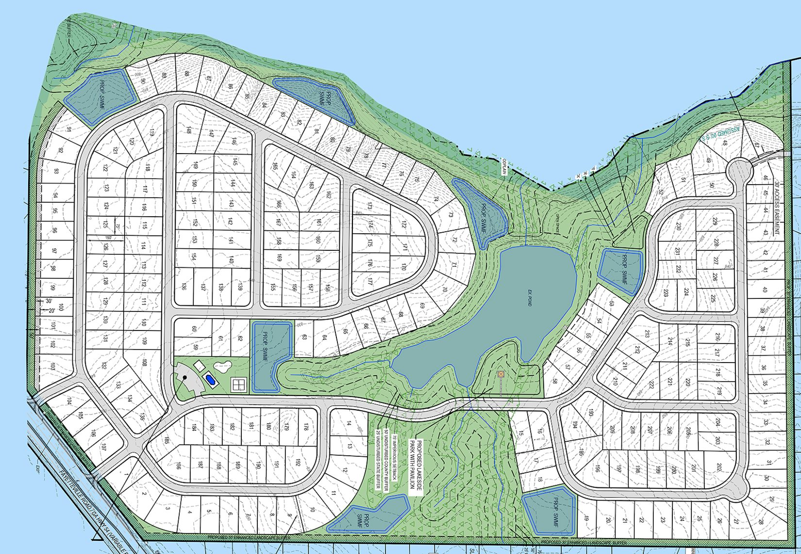 Westport - 220 SFD Lots - Jonesboro, GA - Community Site Plan