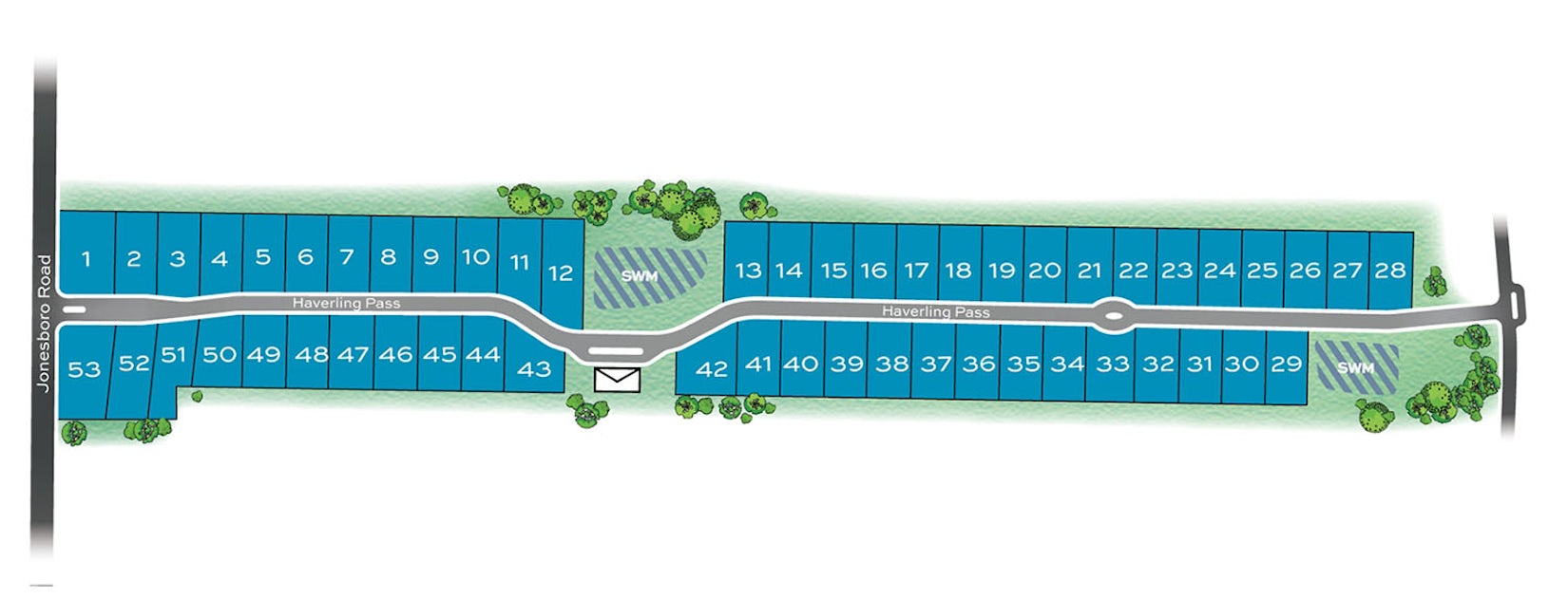 Cambria - 53 Homesites - Hampton, GA - Community Site Plan