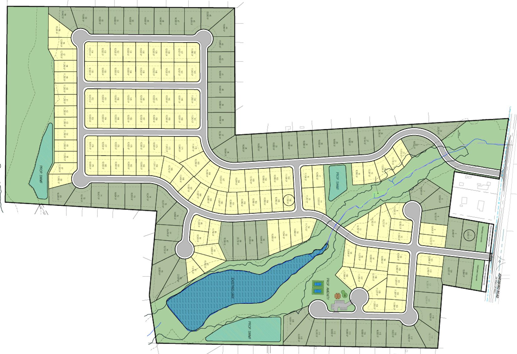 Carlson Lake - 196 Homesites - Hampton, GA - Community Site Plan