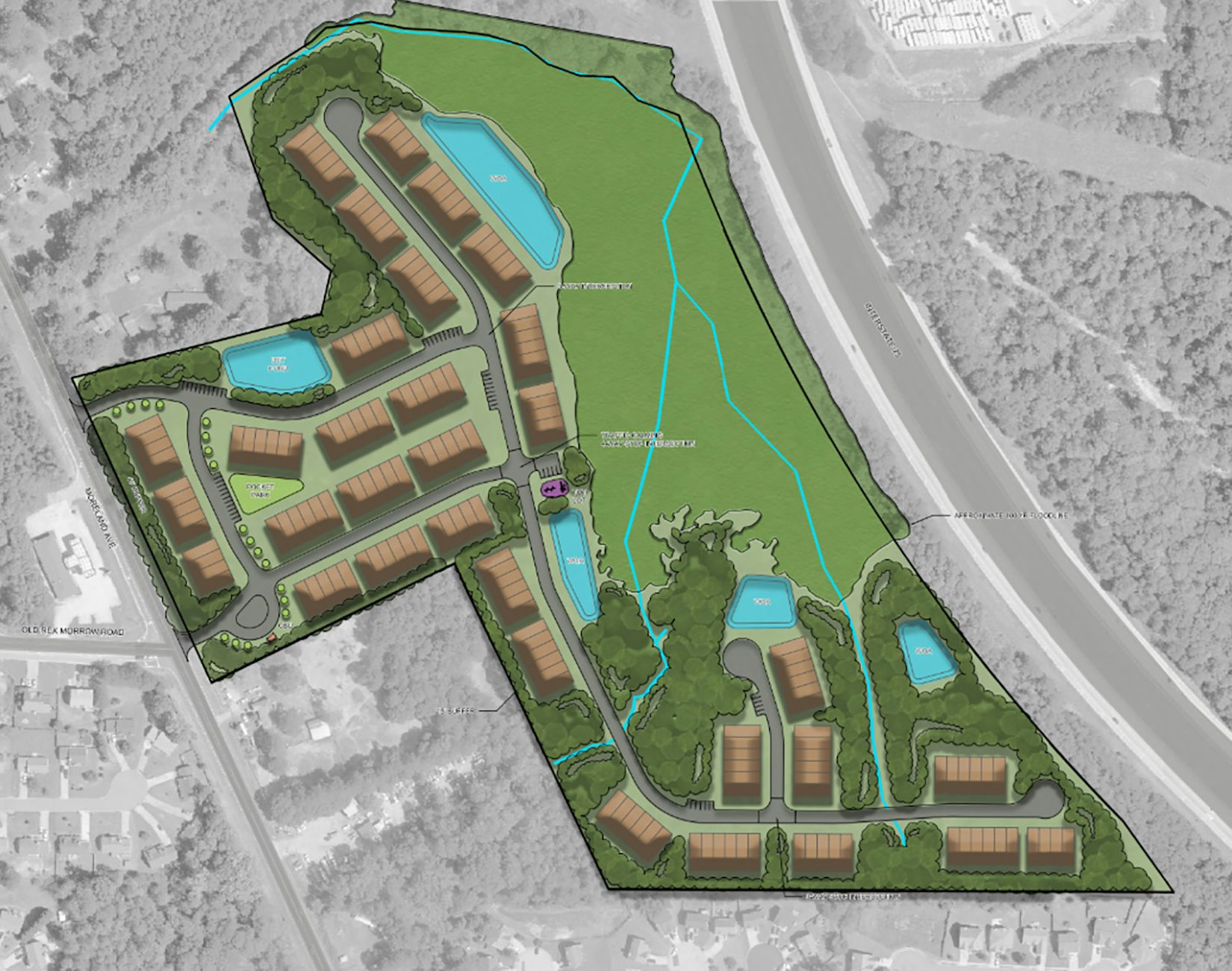 Cash's Crossing - 177 Townhome Lots - Ellenwood, GA - Community Site Plan