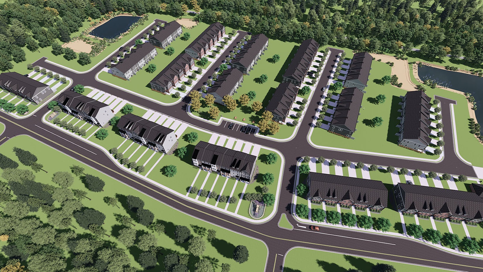 Foxtrail - 90 Townhome Lots - Jonesboro, GA - Community Site Plan